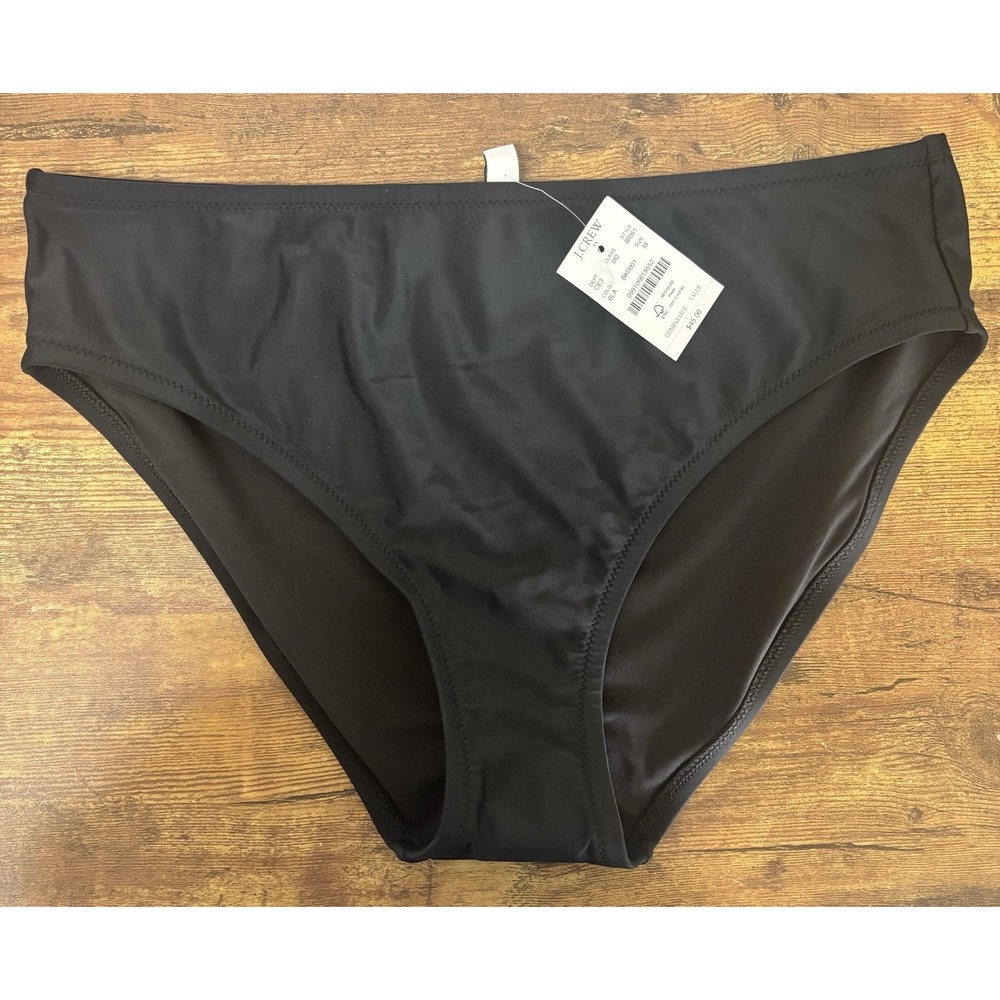 NEW $45 J. Crew Women's Bikini Classic Bottom Black Size Medium